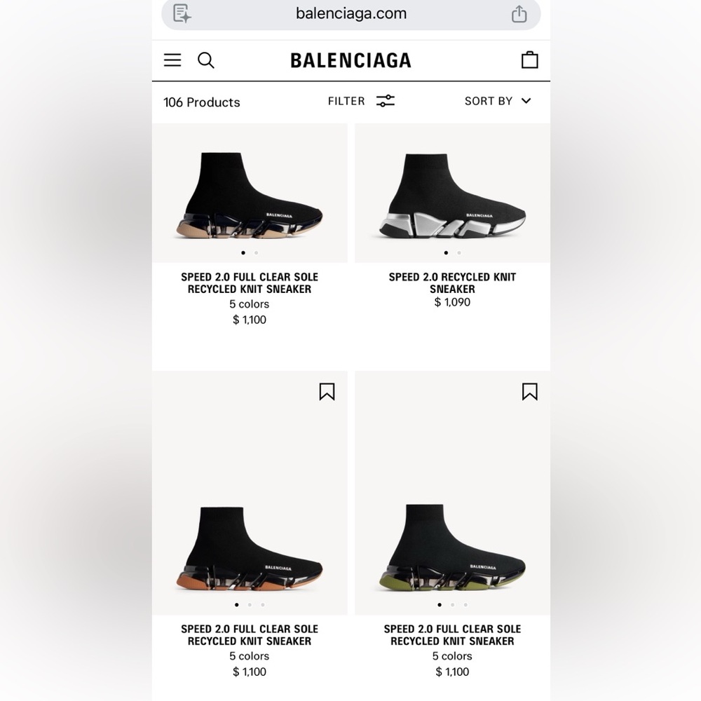 Balenciaga Speed Trainer Blue 37 - Picture 8 of 9
